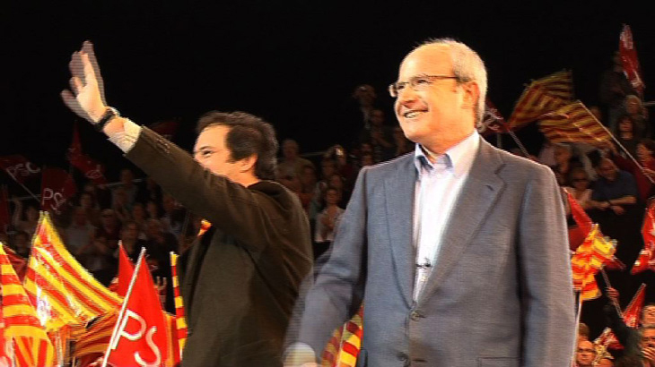 Montilla i Hereu en el mting de Barcelona